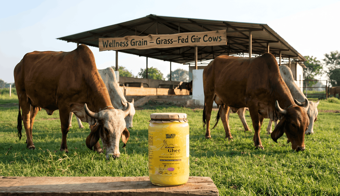 Grass-Fed vs Grain-Fed Ghee: What Indian Families Should Really Know - Wellness Grain