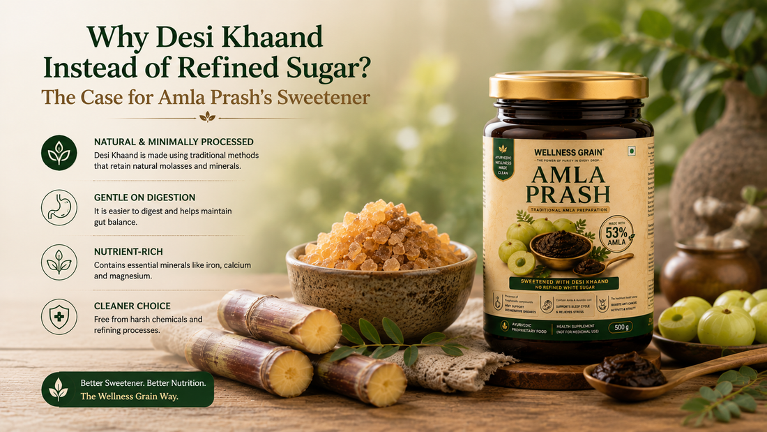 Why Desi Khaand Instead of Refined Sugar? The Case for Amla Prash's Sweetener