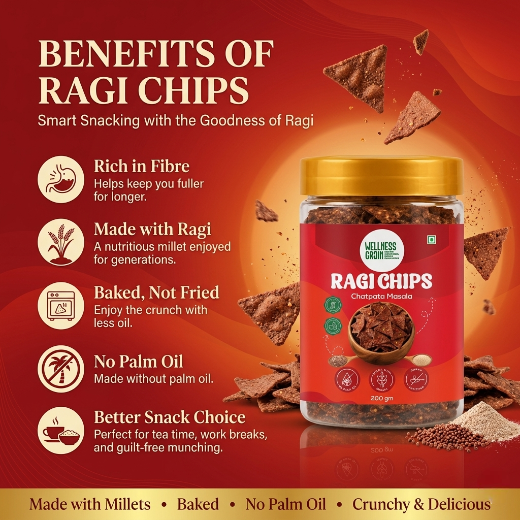 The Happy Tiffin Combo – Millet Cookies and Ragi Chips