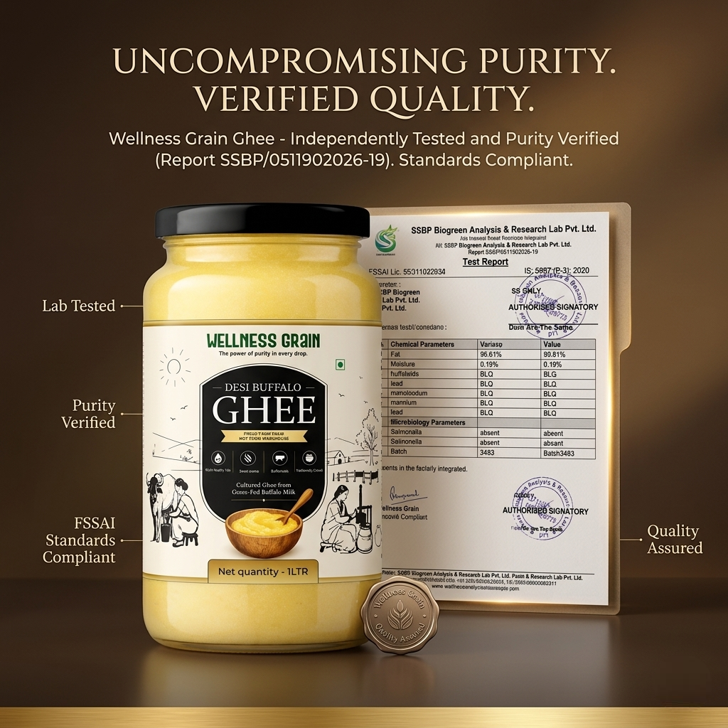 A2 Desi Buffalo Ghee – Cultured, Creamy & Traditionally Churned