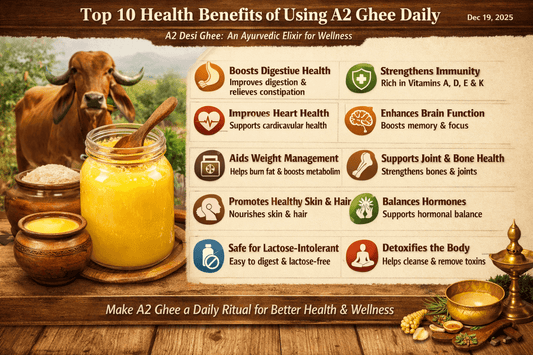 A2 ghee used daily for digestion immunity and heart health