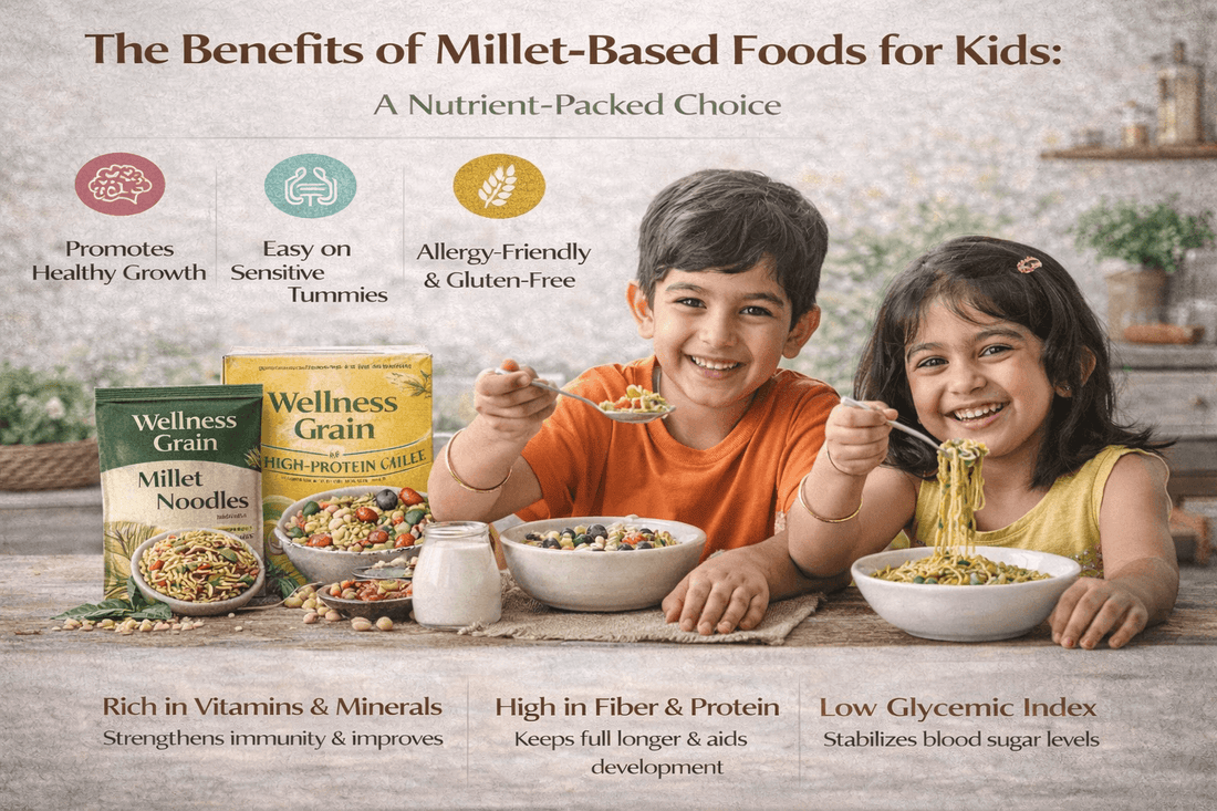Millet-based foods supporting growth and nutrition in children