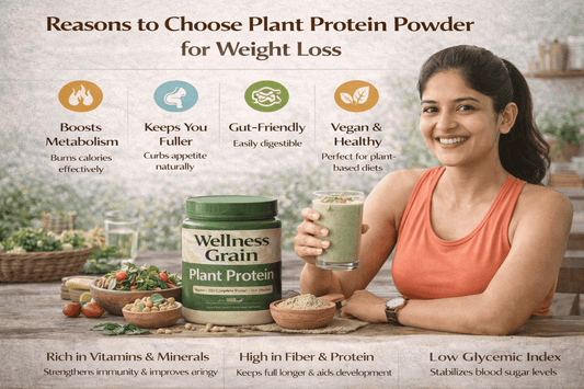 Plant protein powder supporting weight loss and satiety