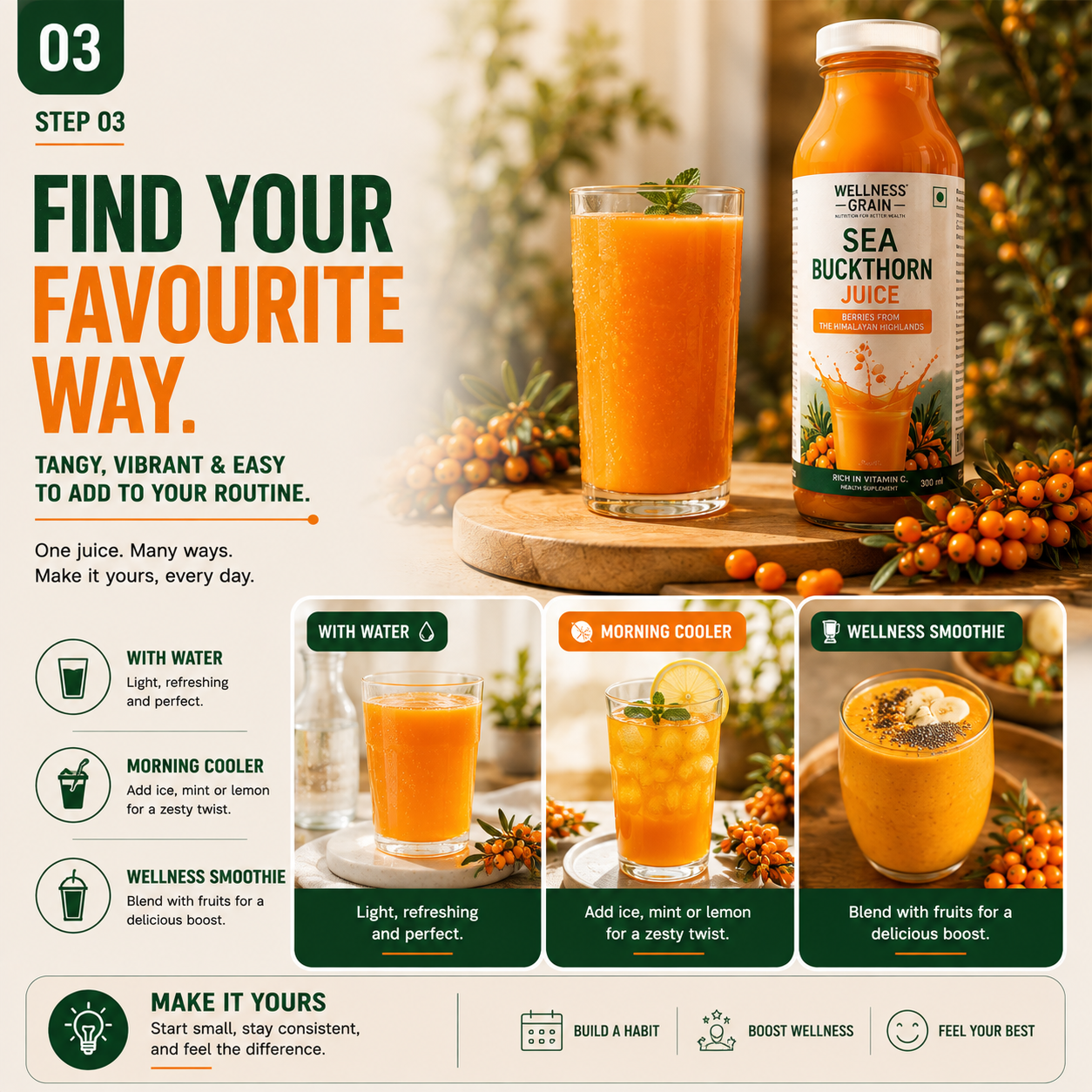 ONE JUICE. MANY WAYS.
