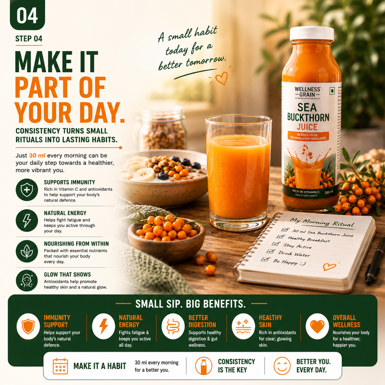 MAKE IT PART OF YOUR DAY.