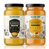 A2 Buffalo Bilona Ghee & Untamed Wild Forest Honey Combo