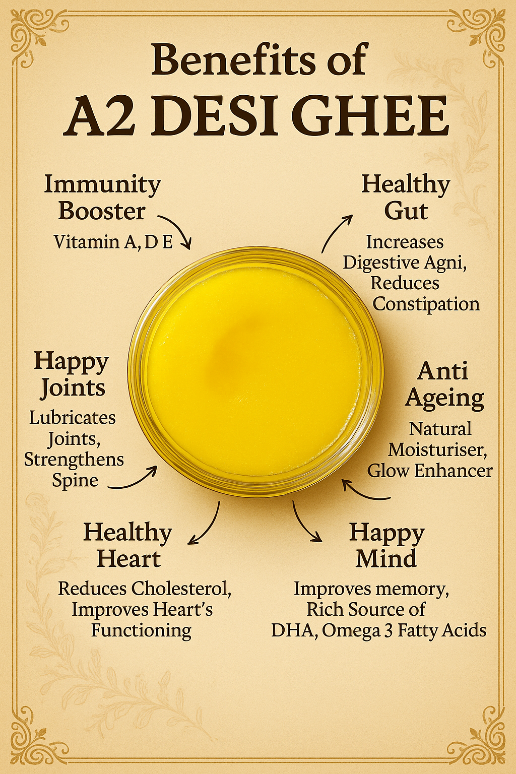 Pure A2 Desi Ghee – Bilona Method | Gir Cow | Grass-Fed & Handmade