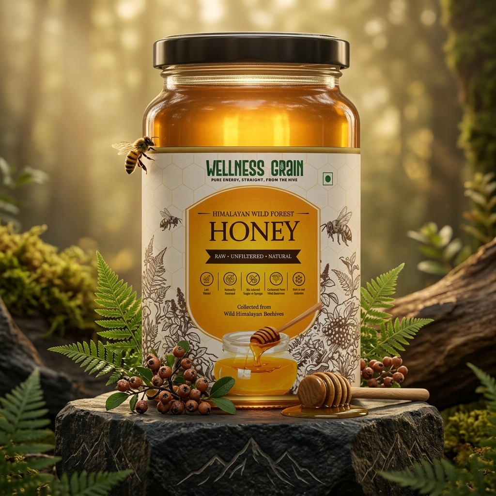 Raw Wild Forest Honey – Dark, Multiflora & Sustainably Harvested