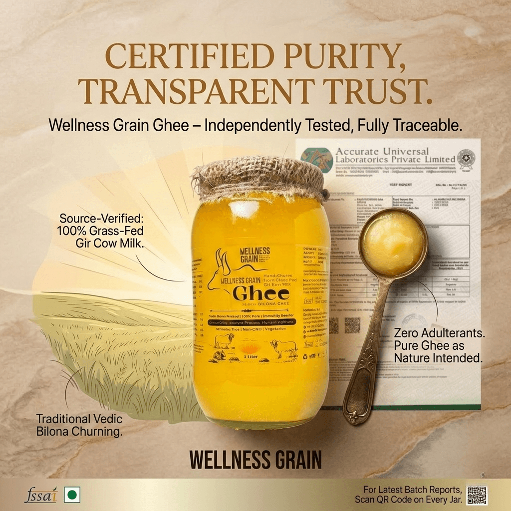 A2 Gir Cow Bilona Ghee Fresh Batch | Lab Tested