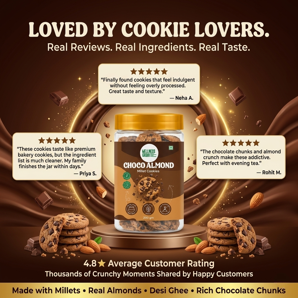 Wellness Combo – Wild Forest Honey &  Choco Almond Millet Cookies