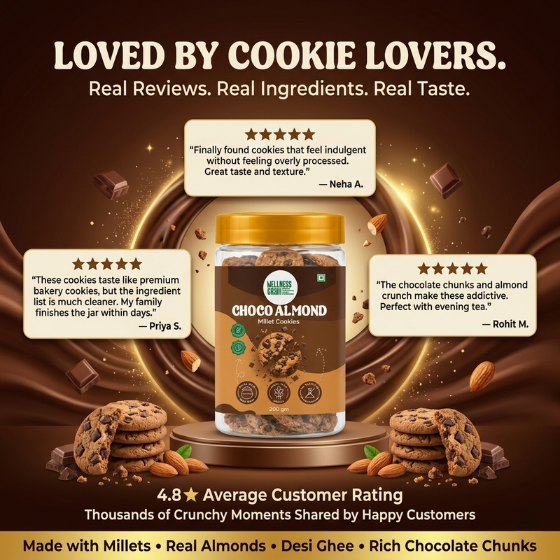 A2 Desi Ghee & Ghee-Baked Choco Almond Cookies - Golden Bake Bundle