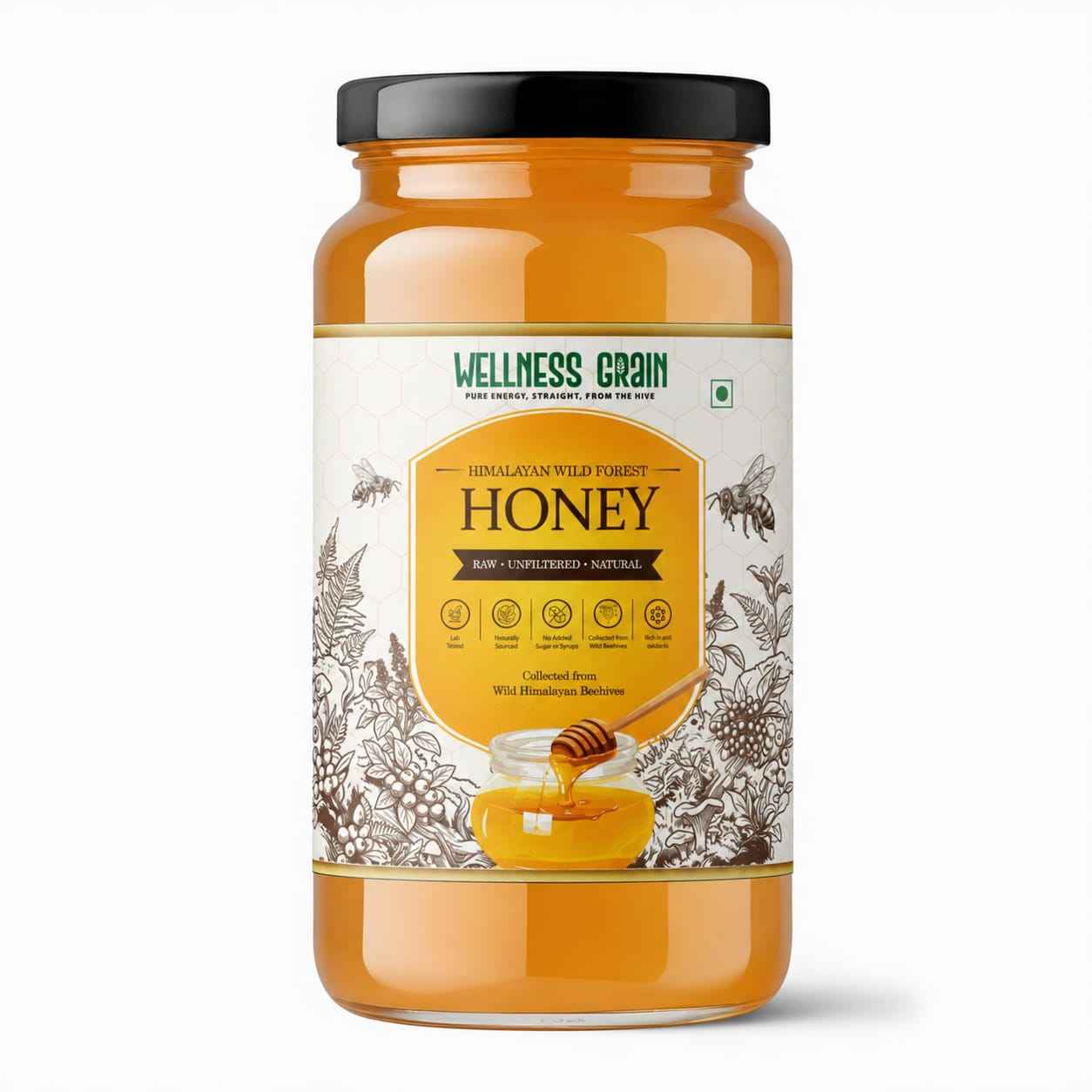 Raw Wild Forest Honey – Dark, Multiflora & Sustainably Harvested