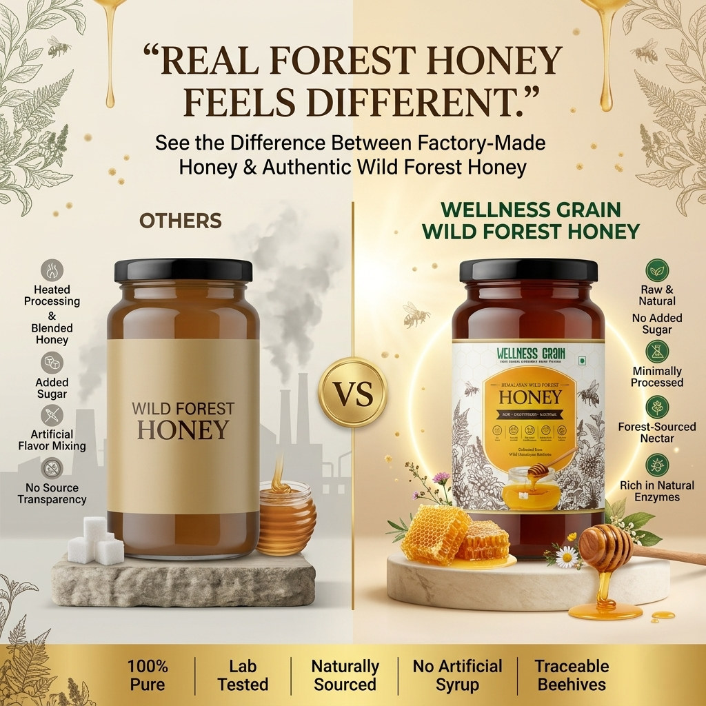 Raw Wild Forest Honey – Dark, Multiflora & Sustainably Harvested