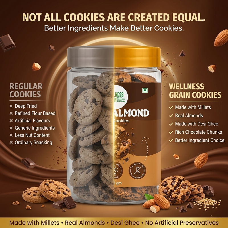 A2 Desi Ghee & Ghee-Baked Choco Almond Cookies - Golden Bake Bundle