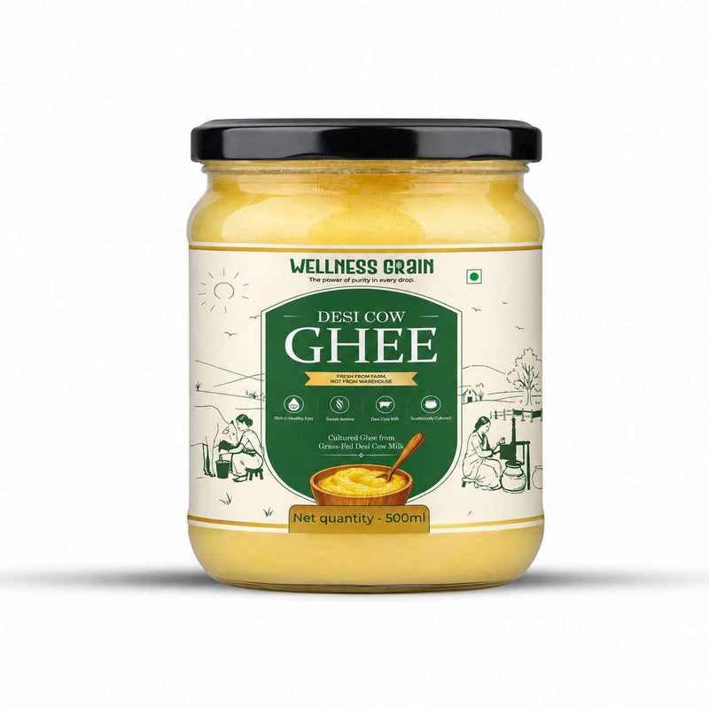 A2 Desi Cow Ghee (.5 L) – Cultured, Danedar & Ethically Sourced