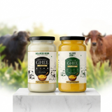 Pure A2 Desi Cow Ghee & A2 Buffalo Ghee - Complete Indian Kitchen Combo