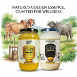 Pure A2 Gir Cow Bilona Ghee & A2 Buffalo Ghee - Combo