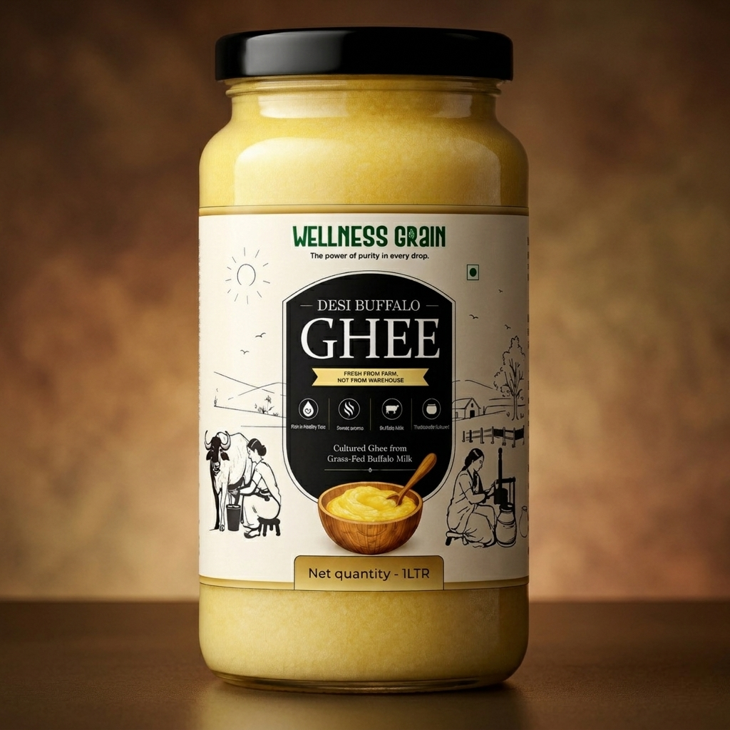 A2 Desi Buffalo Ghee – Buy 1 Litre Get 1 Litre Free