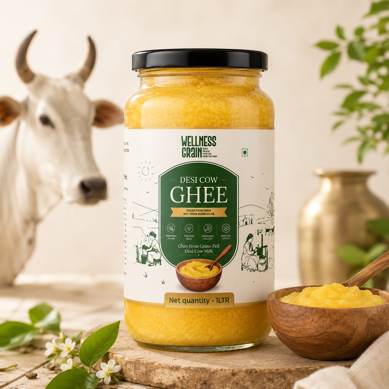 A2 Desi Cow Ghee  (Buy 1 L Get 1 L Free)