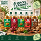 Wellness Grain 5-Snack Variety Bundle | Jowar Bhujia, Ragi Chips, Beetroot Chips, Quinoa Chips & Choco Almond Millet Cookies