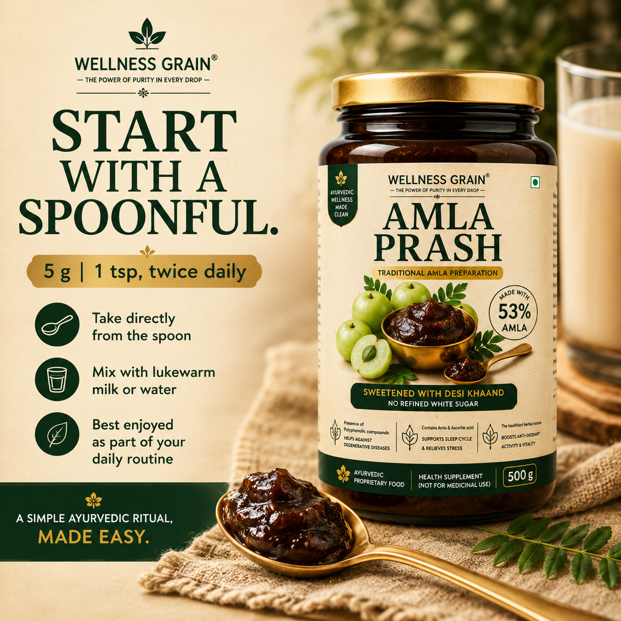 START WITH A SPOONFUL.