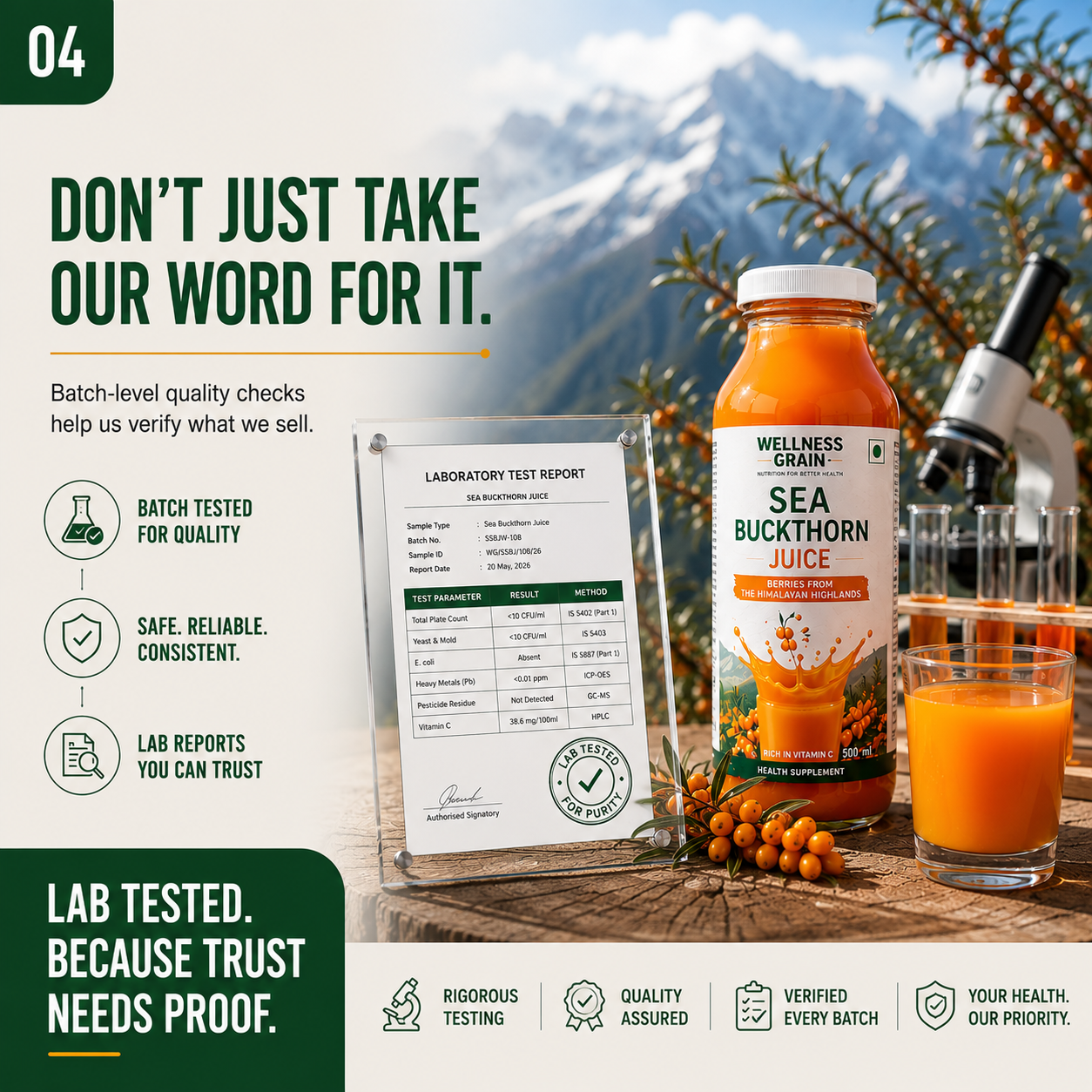 EVERY INGREDIENT HAS A NAME.