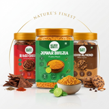 The Millet Munch Trio – Choco Millet Cookies, Ragi Chips & Jowar Bhujia