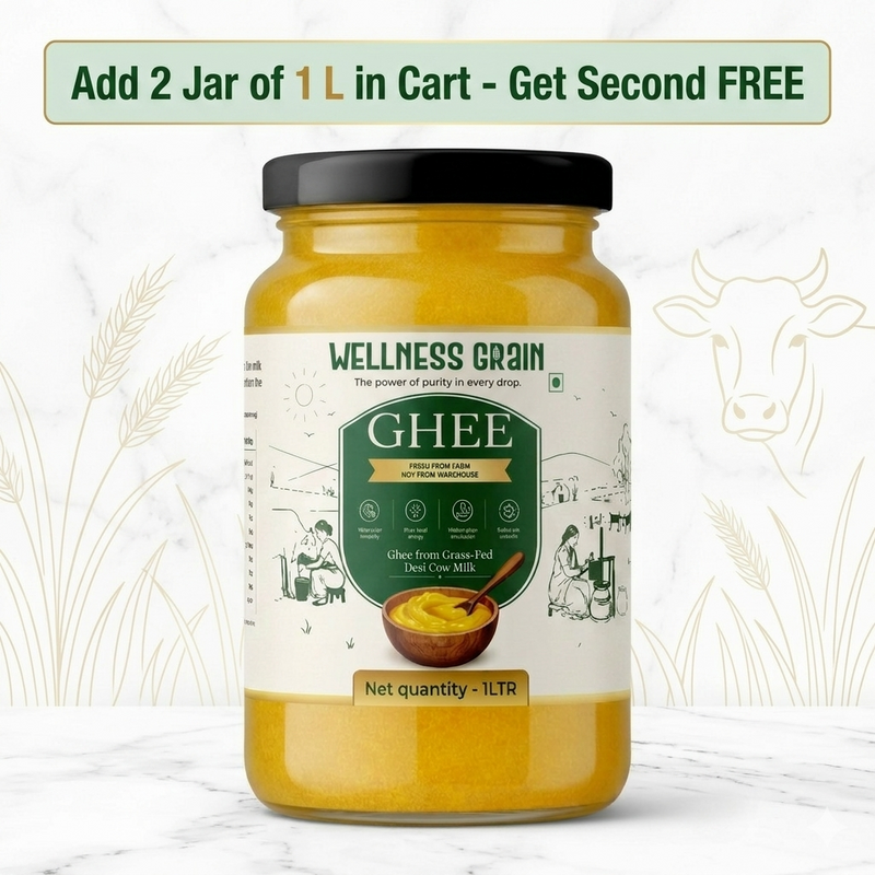 A2 Gir Cow Desi Ghee (Buy 1 L get 1 L FREE)