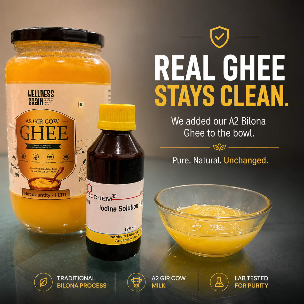 REAL GHEE STAYS TRUE.