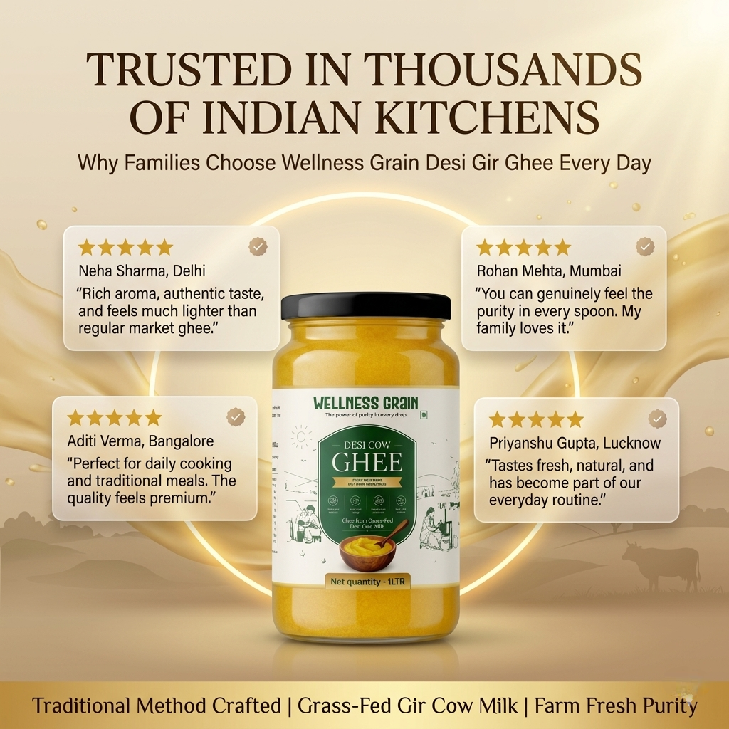 A2 Gir Cow Desi Ghee – Cultured, Danedar & Ethically Sourced