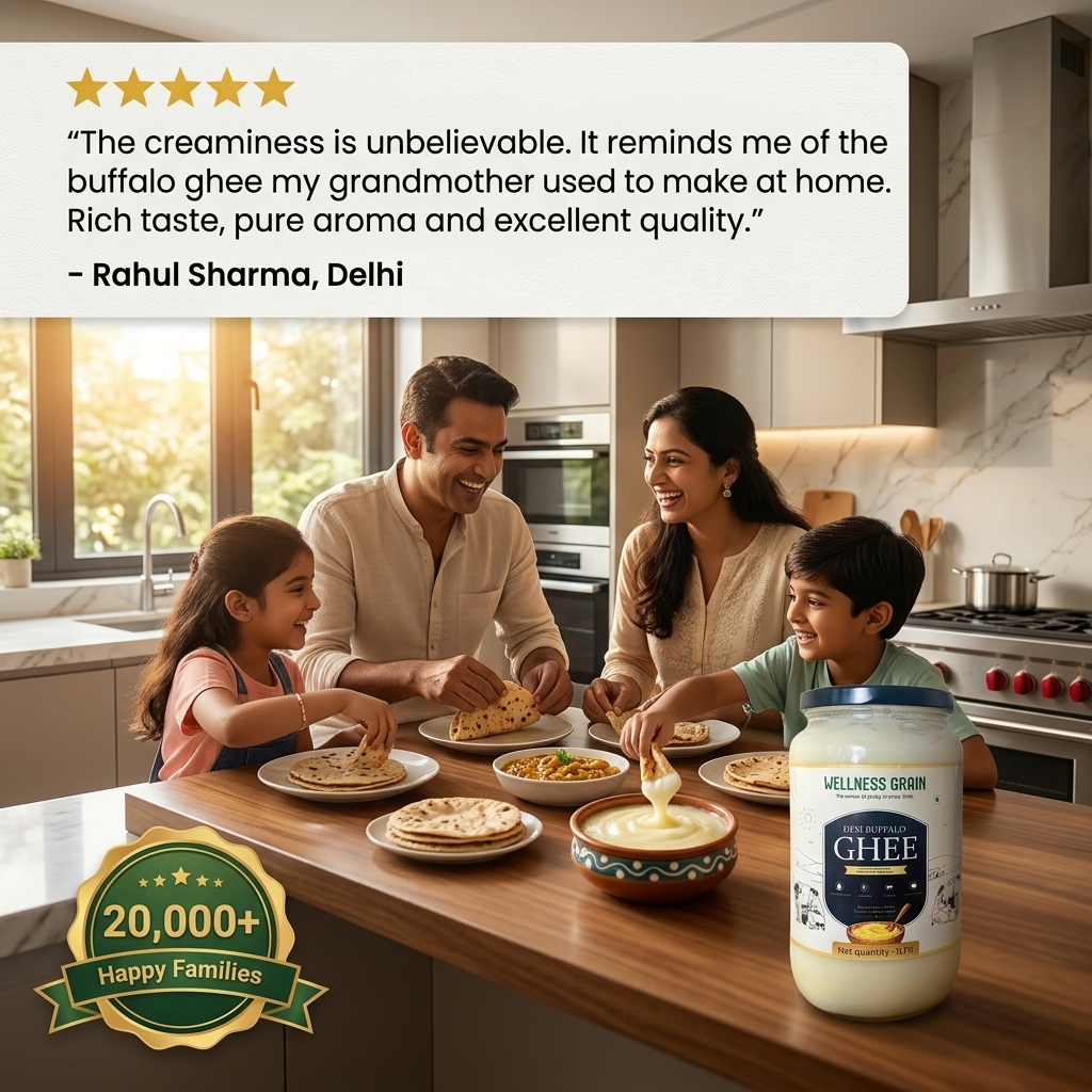 A2 Buffalo Bilona Ghee (2L Family Pack) | Pay for 1.5L, Get 2L