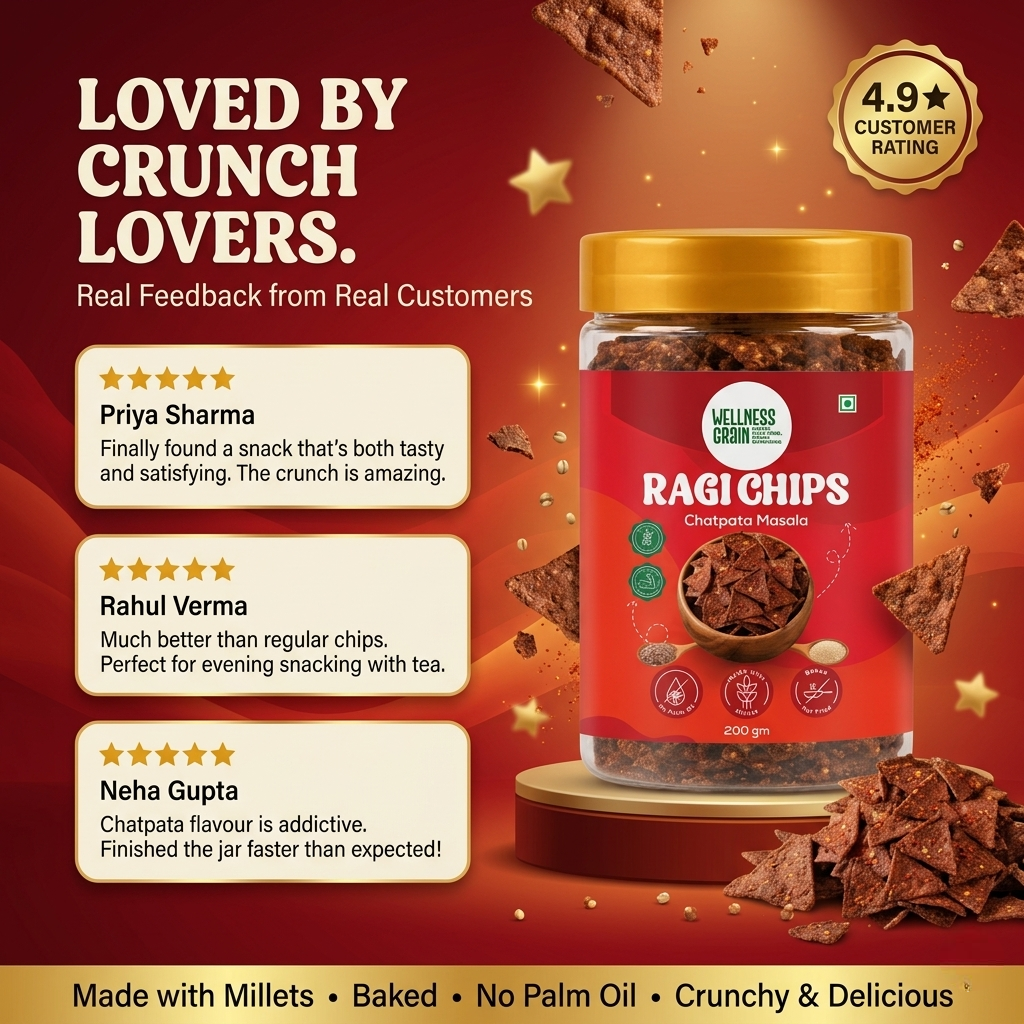 The Happy Tiffin Combo – Millet Cookies and Ragi Chips